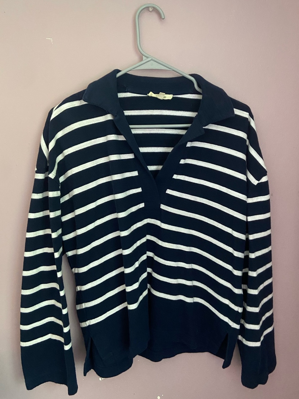 Madewell Blue and White Striped Shirt